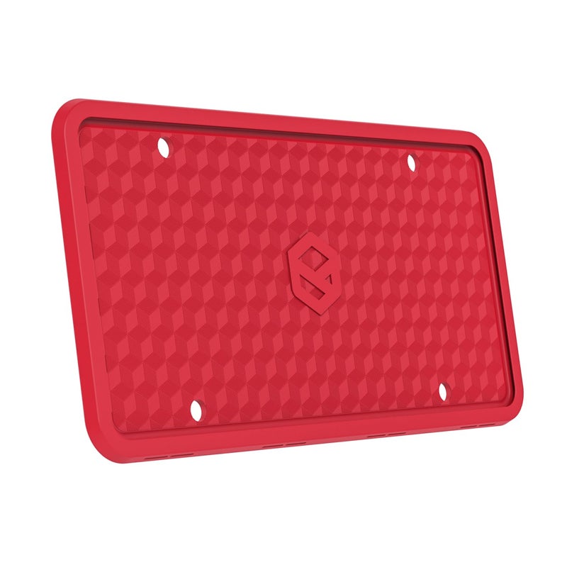 Rightcar Solutions Silicone License Plate Frames | The Original Premium Grade Silicone Car Plate Frame | Rust Proof, Rattle Proof, Weather Proof License Plate Holder (Red) - Image 1